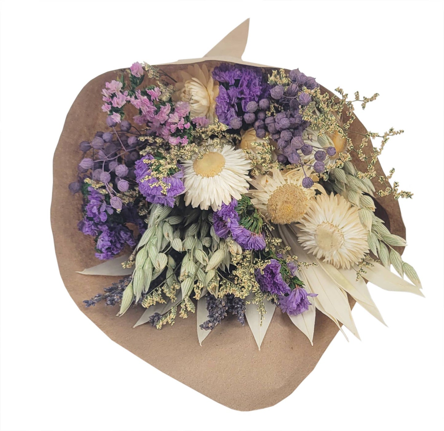 Purple Strawflower Friendship Floral Bouquet #209