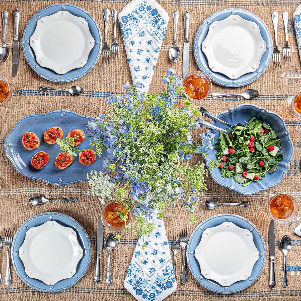 Juliska Berry & Thread Scalloped Dessert/Salad Plate - Chambray