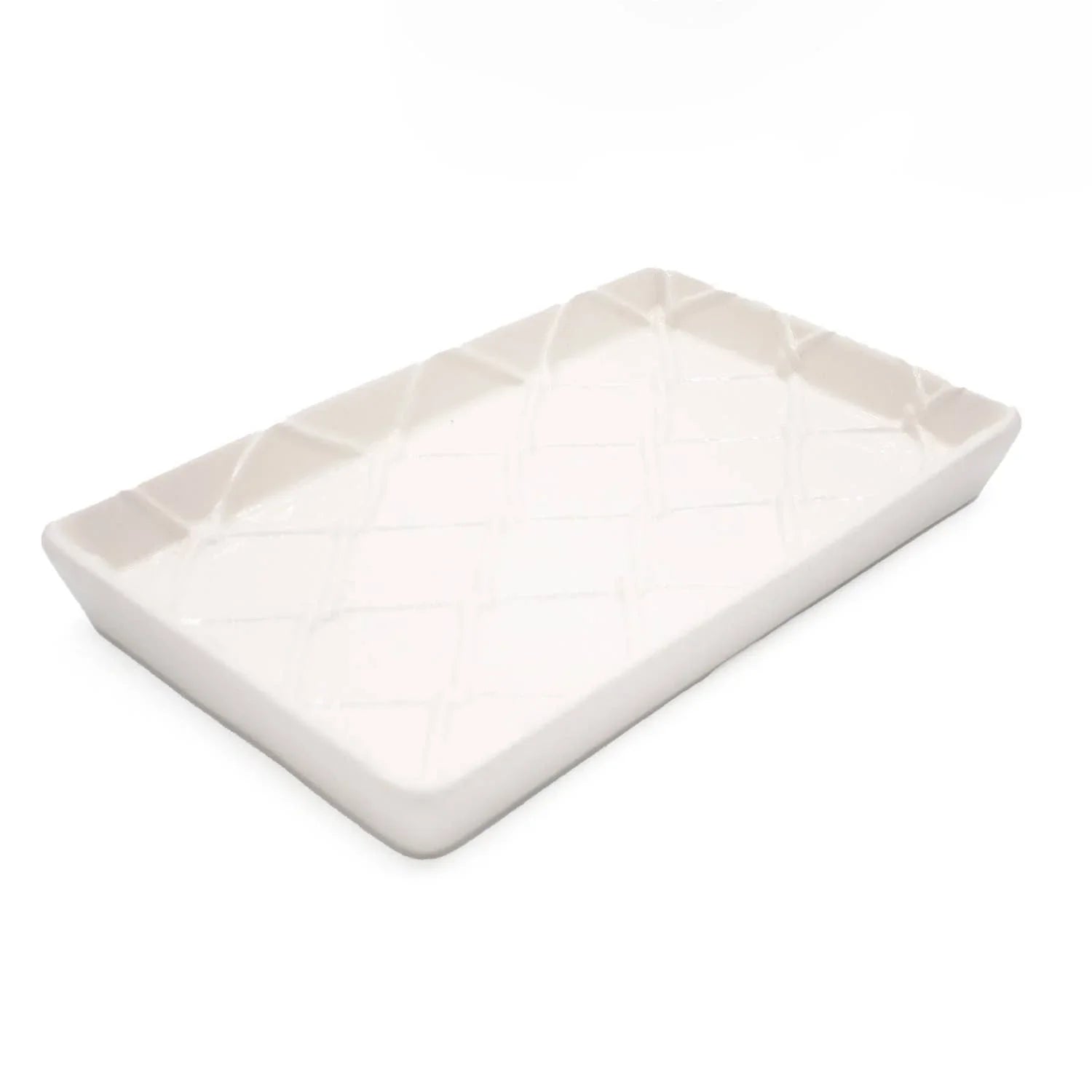 White Textured Guest Towel Tray - Marcel’s Culinary Experience