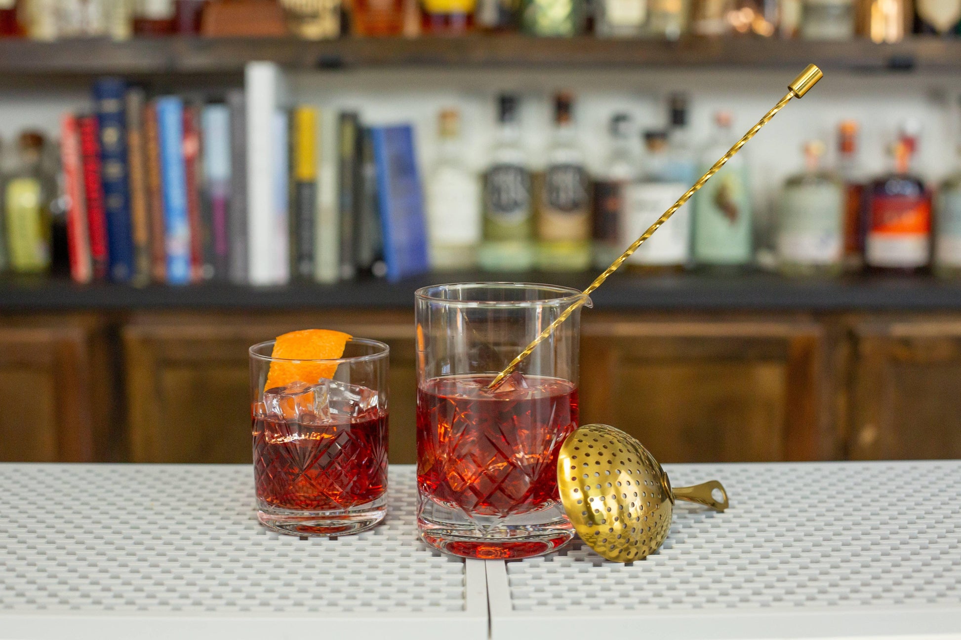 Craft Cocktail Mixing Glass, Botanica Print - Marcel’s Culinary Experience