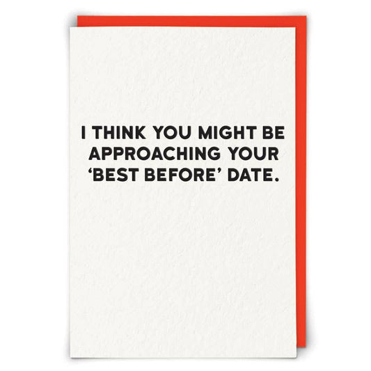 Best Before Humor Greeting Card