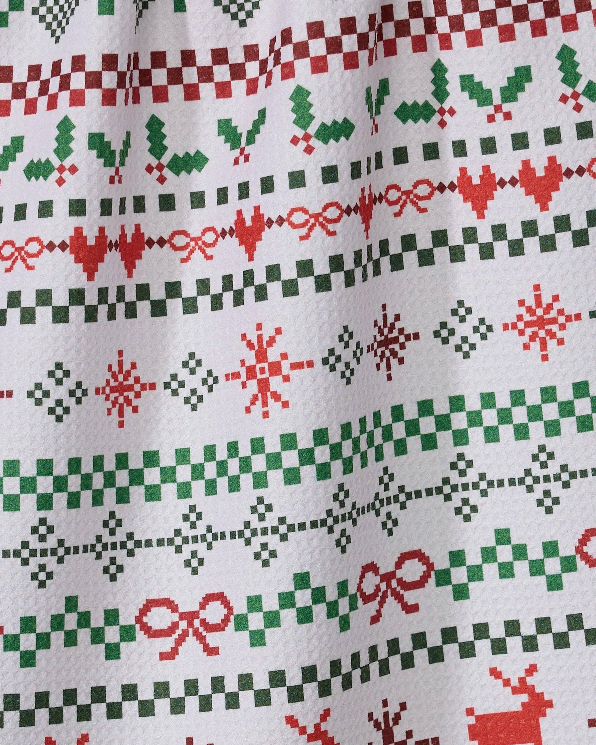 Geometry Ugly Sweater Day Tea Towel - Marcel’s Culinary Experience