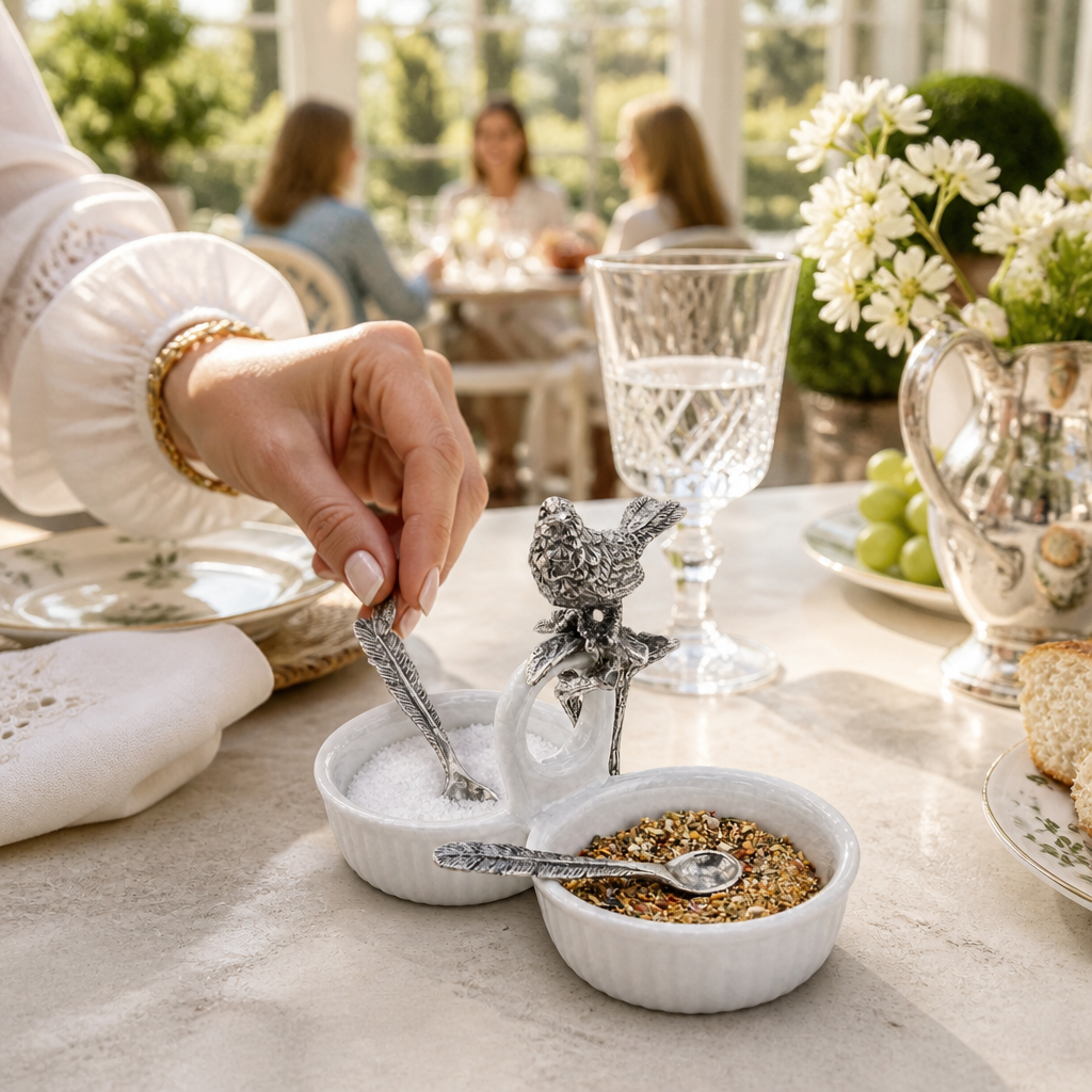 Songbird Double Salt & Spice Cellar