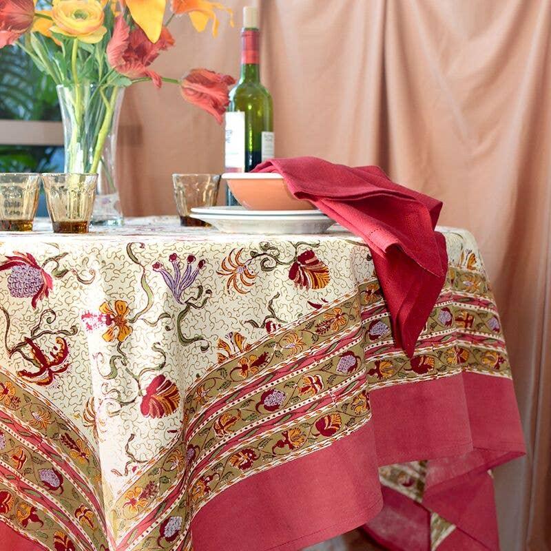 Couleur Nature Fleurs des Indes | Tablecloth - Marcel’s Culinary Experience