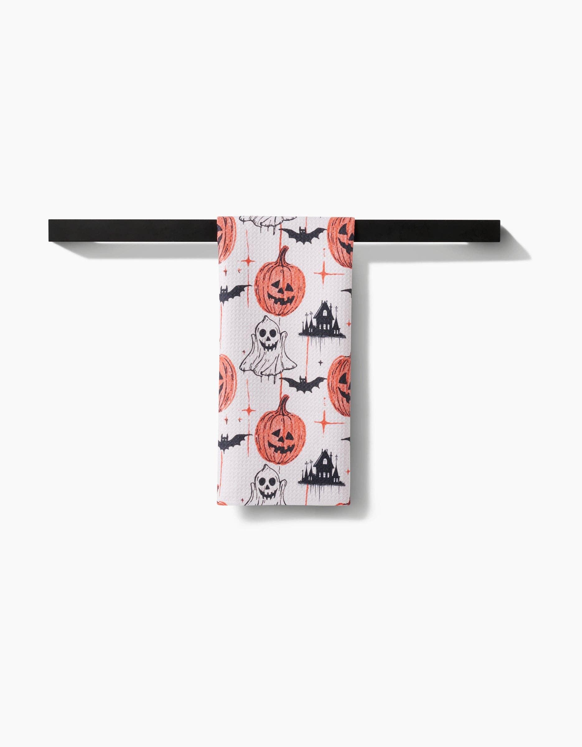 Geometry Halloween Is Here Tea Towel - Marcel’s Culinary Experience