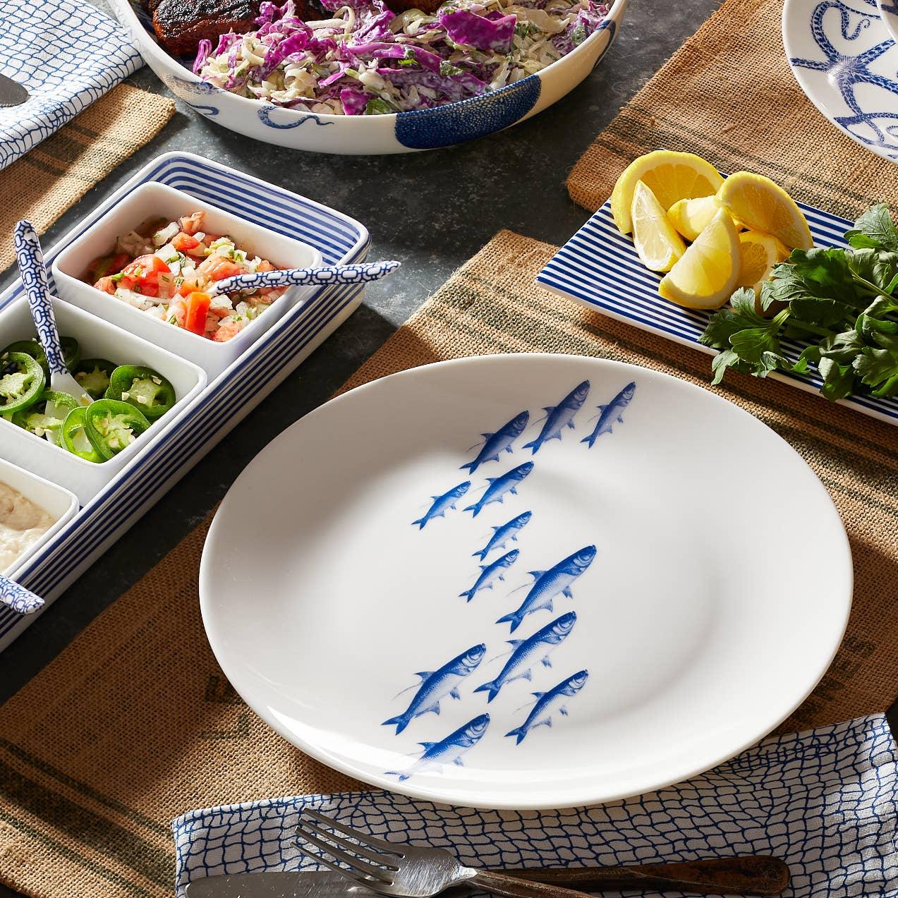 Caskata School of Fish Coupe Dinner Plate