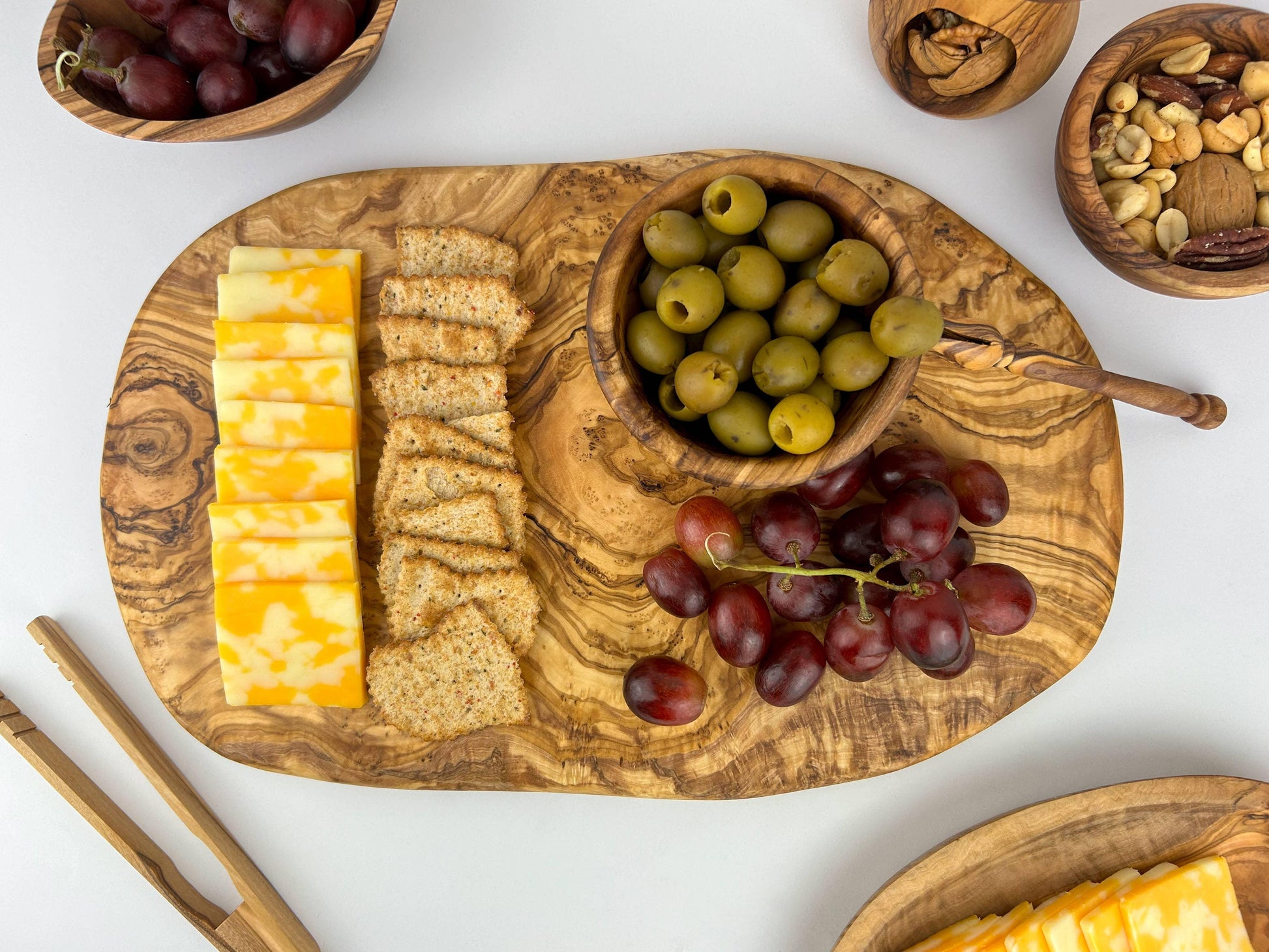 Olive Wood Cheese Board - Marcel’s Culinary Experience