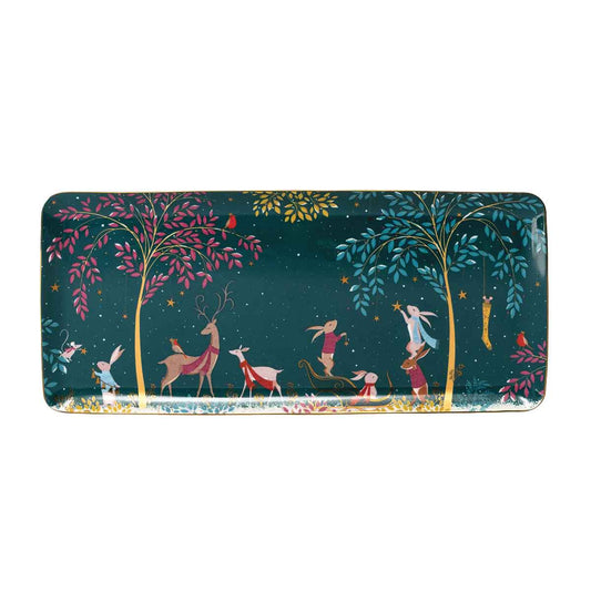 Sara Miller London Woodland Tales Sandwich Tray, Deer & Robin