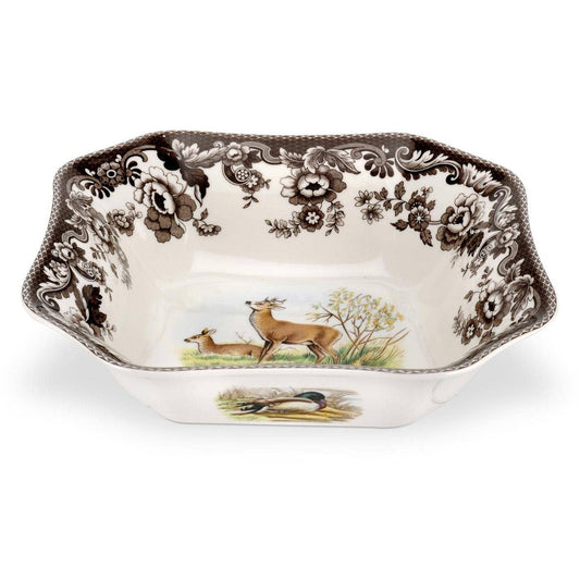 Spode Woodland Square Serving Bowl (Deer)