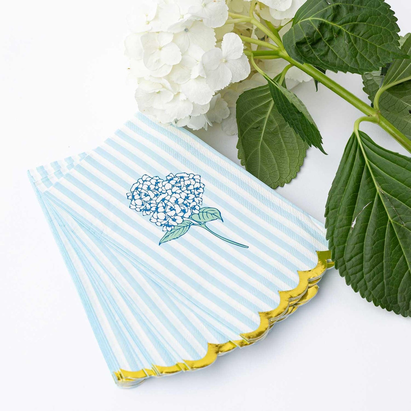 Hydrangea Stem Paper Guest Towel