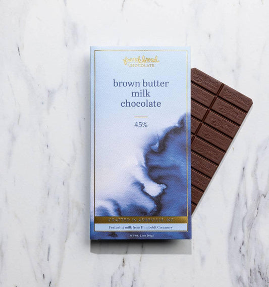 Brown Butter Milk Chocolate Bar 45% - 60g - Marcel’s Culinary Experience