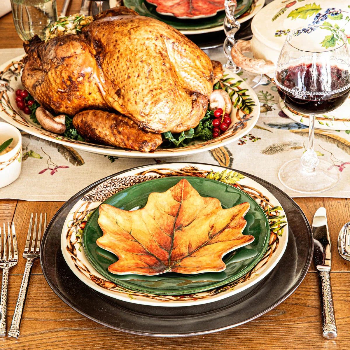 Juliska Forest Walk Leaf Plates Set/4