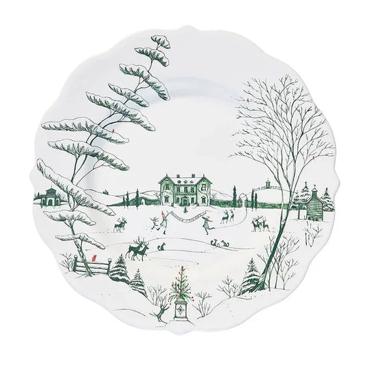 Juliska Country Estate Winter Frolic Dinner Plate - Evergreen - Marcel’s Culinary Experience