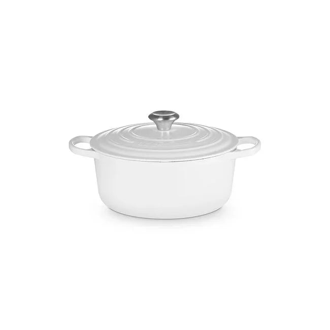 Le Creuset Signature Round Dutch Oven 5.5 qt - White