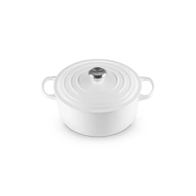 Le Creuset Signature Round Dutch Oven 5.5 qt - White