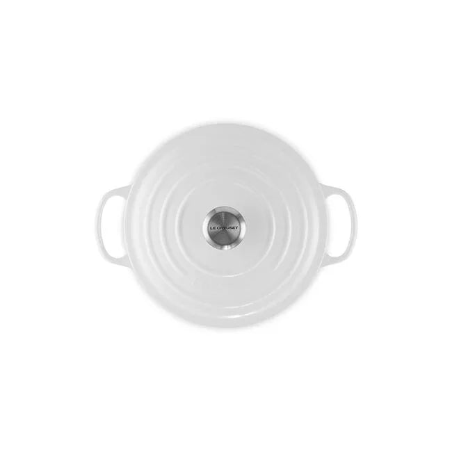 Le Creuset Signature Round Dutch Oven 5.5 qt - White