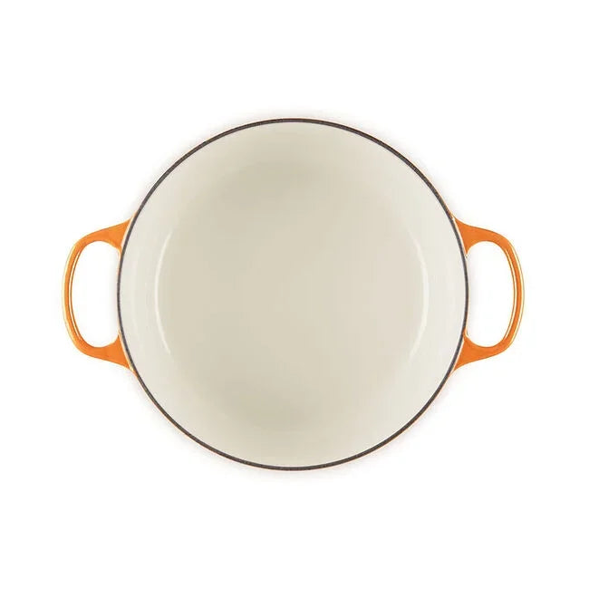 Le Creuset Flamme Doree Signature Round Dutch Oven with Crucible Knob - 7.25 Qt