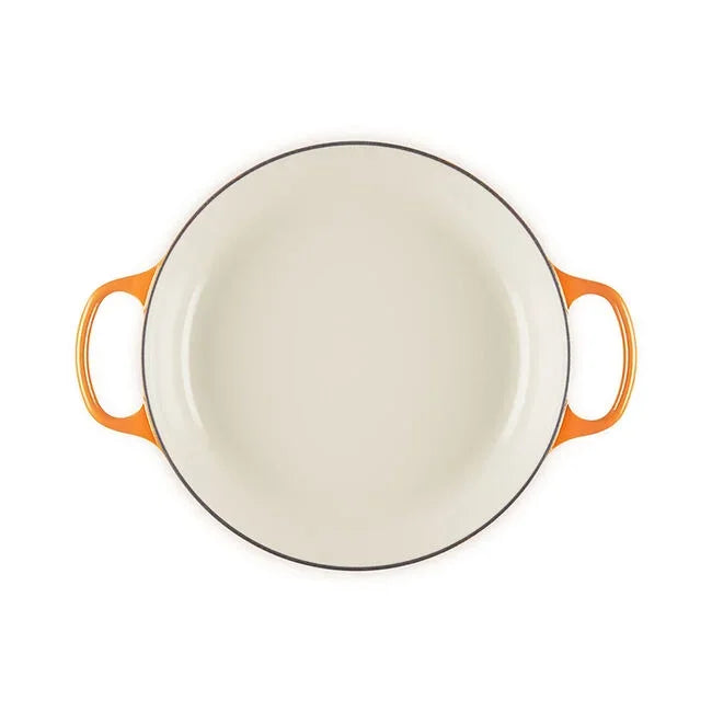 Le Creuset Flamme Doree Signature Round Braiser with Crucible Knob - 3.5 Qt