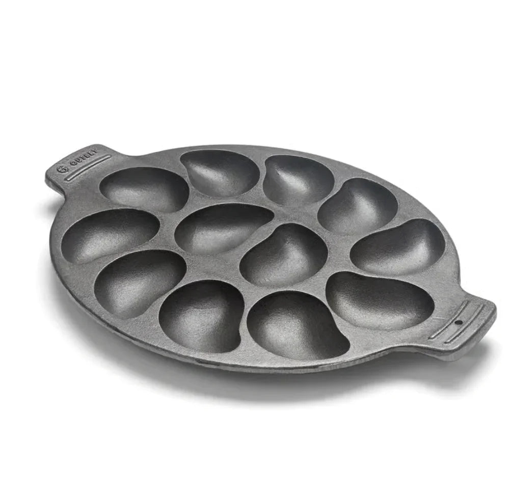 cast iron oyster grill pan