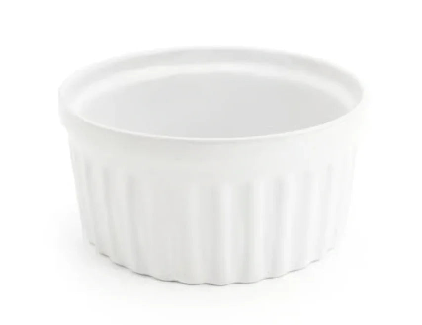 white ramekin souffle dish 16 ounce
