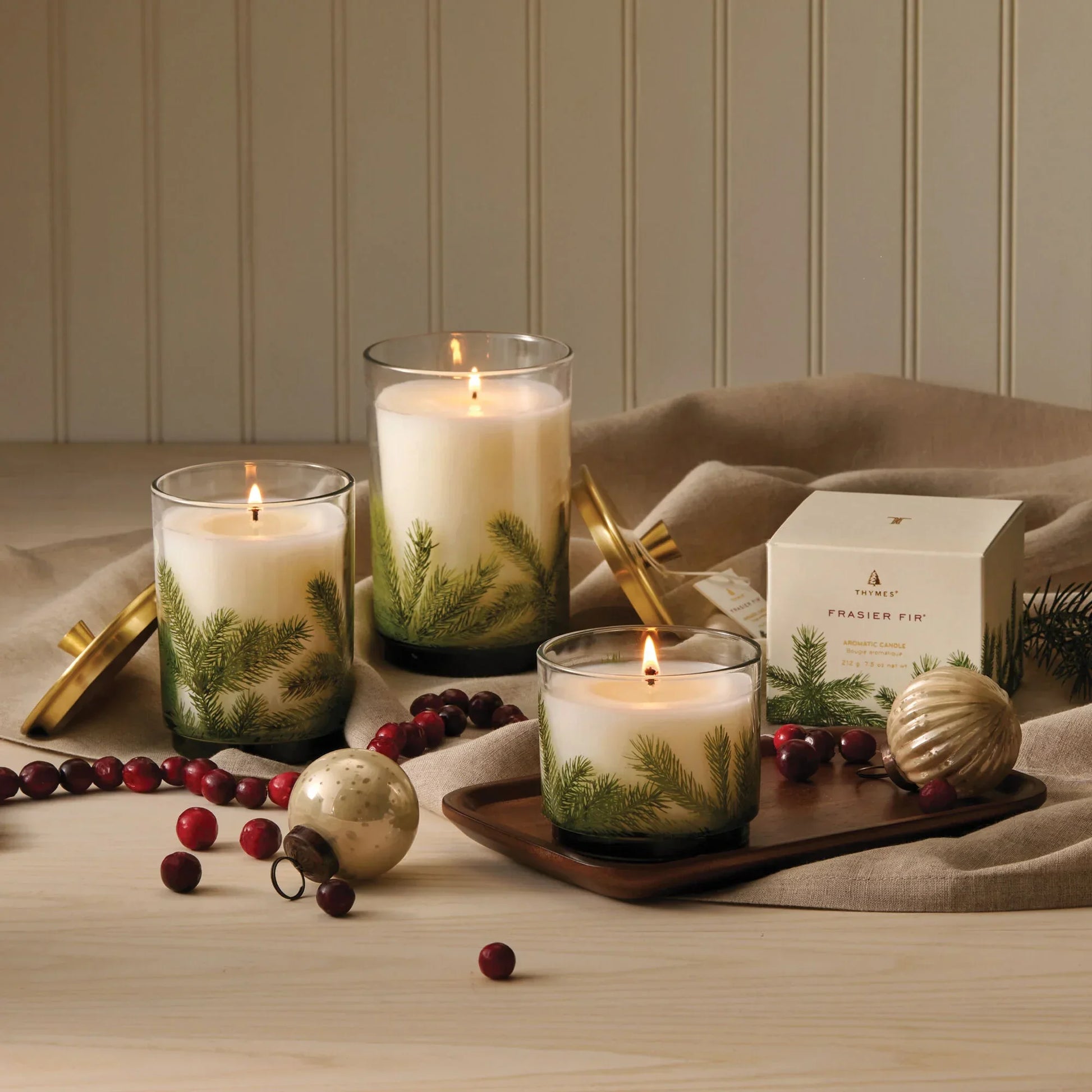 Thymes Frasier Fir Statement Large Luminary Candle 30oz - Marcel’s Culinary Experience
