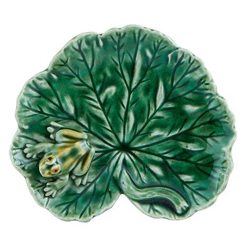 Bordallo Pinheiro Geranium Leaf with Frog - Marcel’s Culinary Experience