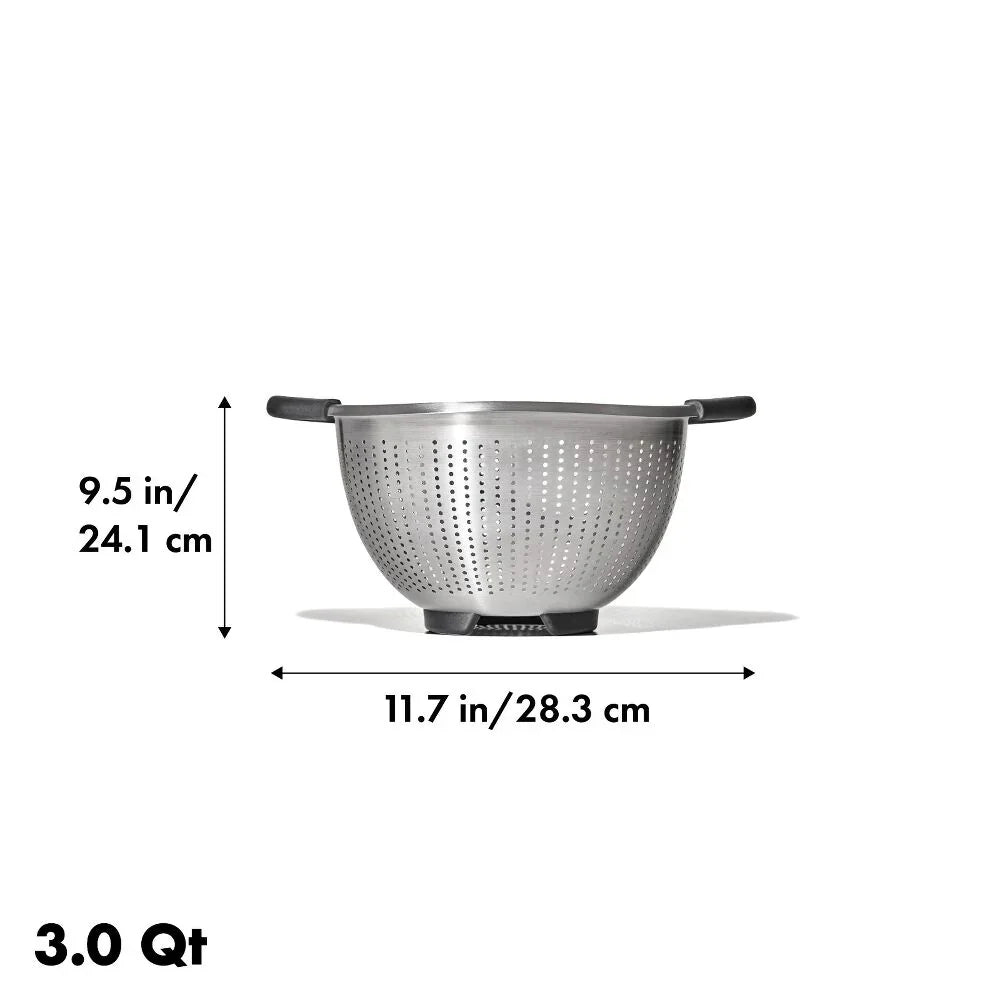 OXO Stainless Steel Colander 3 qt - Marcel’s Culinary Experience