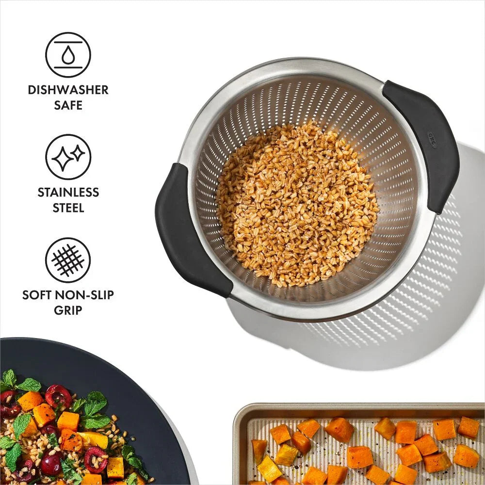OXO Stainless Steel Colander 3 qt - Marcel’s Culinary Experience