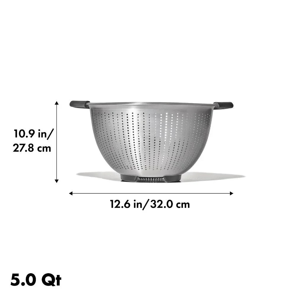OXO Stainless Steel 5 qt./ 4.7 L Colander - Marcel’s Culinary Experience