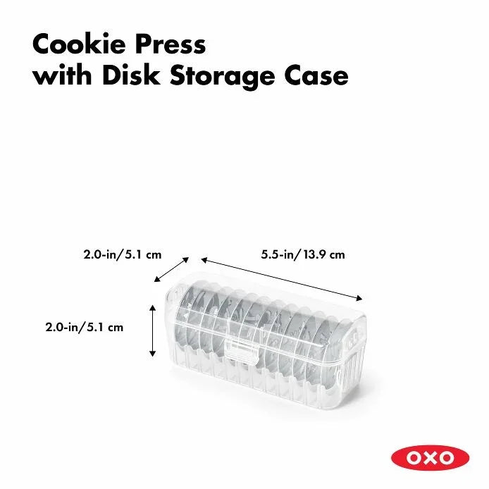 OXO Good Grips Cookie Press With Disk Storage Case - Marcel’s Culinary Experience