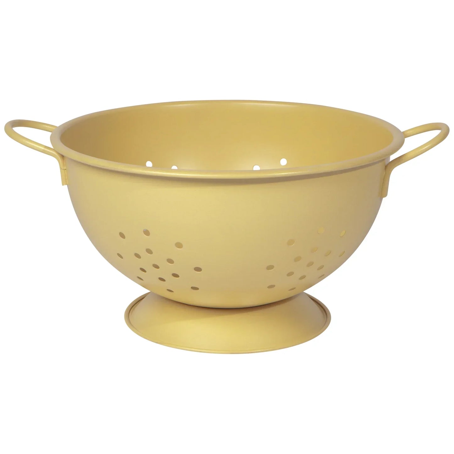 Matte Steel Sunrise Yellow Colander Large - Marcel’s Culinary Experience