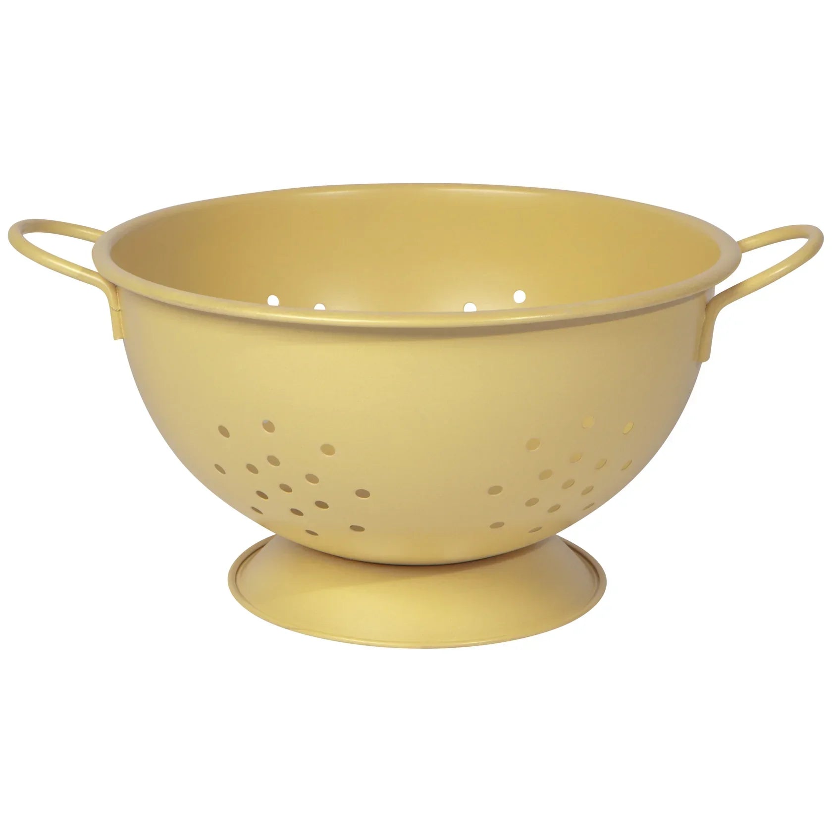 Matte Steel Sunrise Yellow Colander Large - Marcel’s Culinary Experience