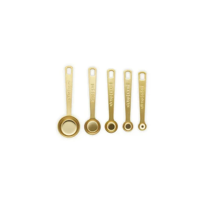 Le Creuset Gold 5-Piece Measuring Spoon Set