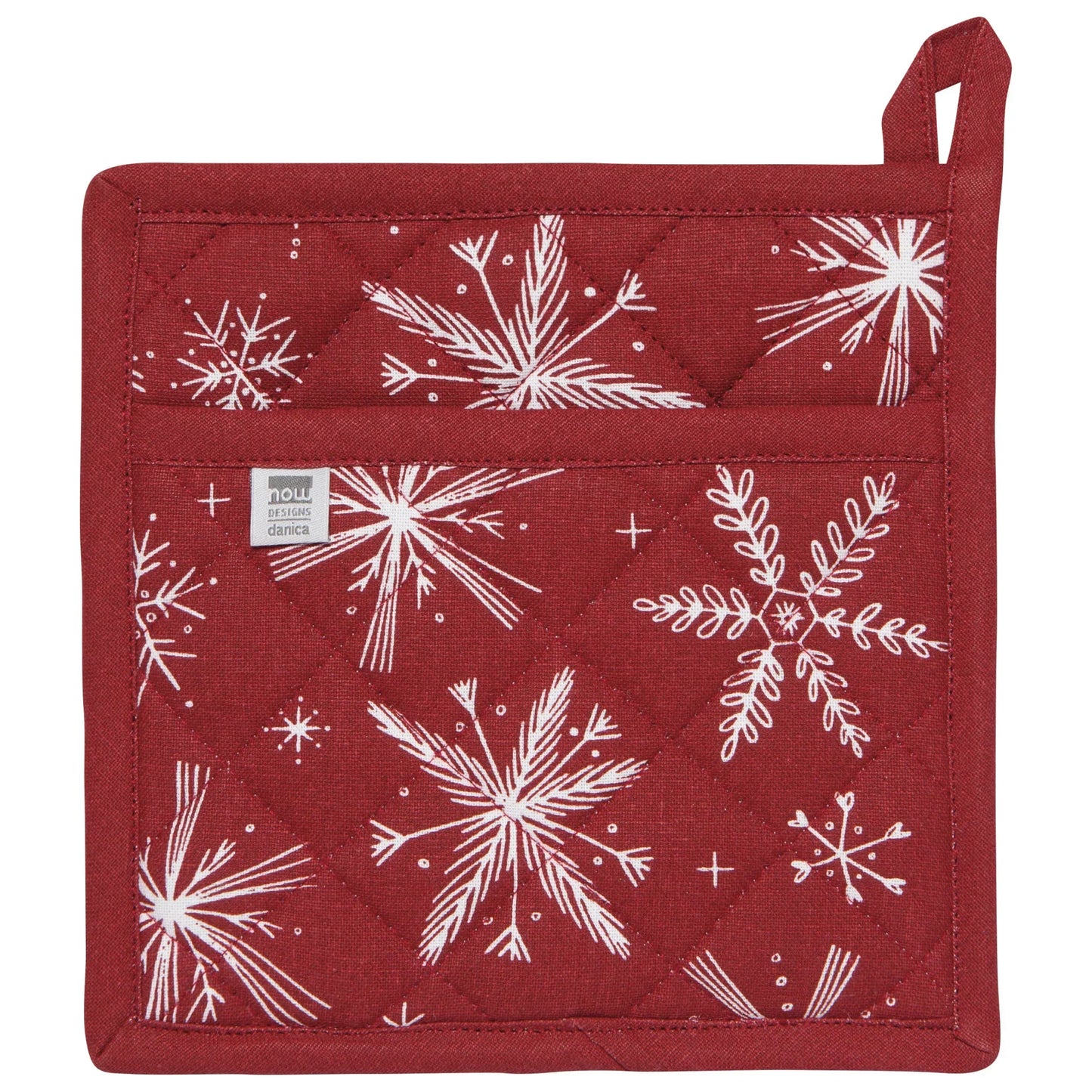 Snowflakes Classic Christmas Potholder - Marcel’s Culinary Experience