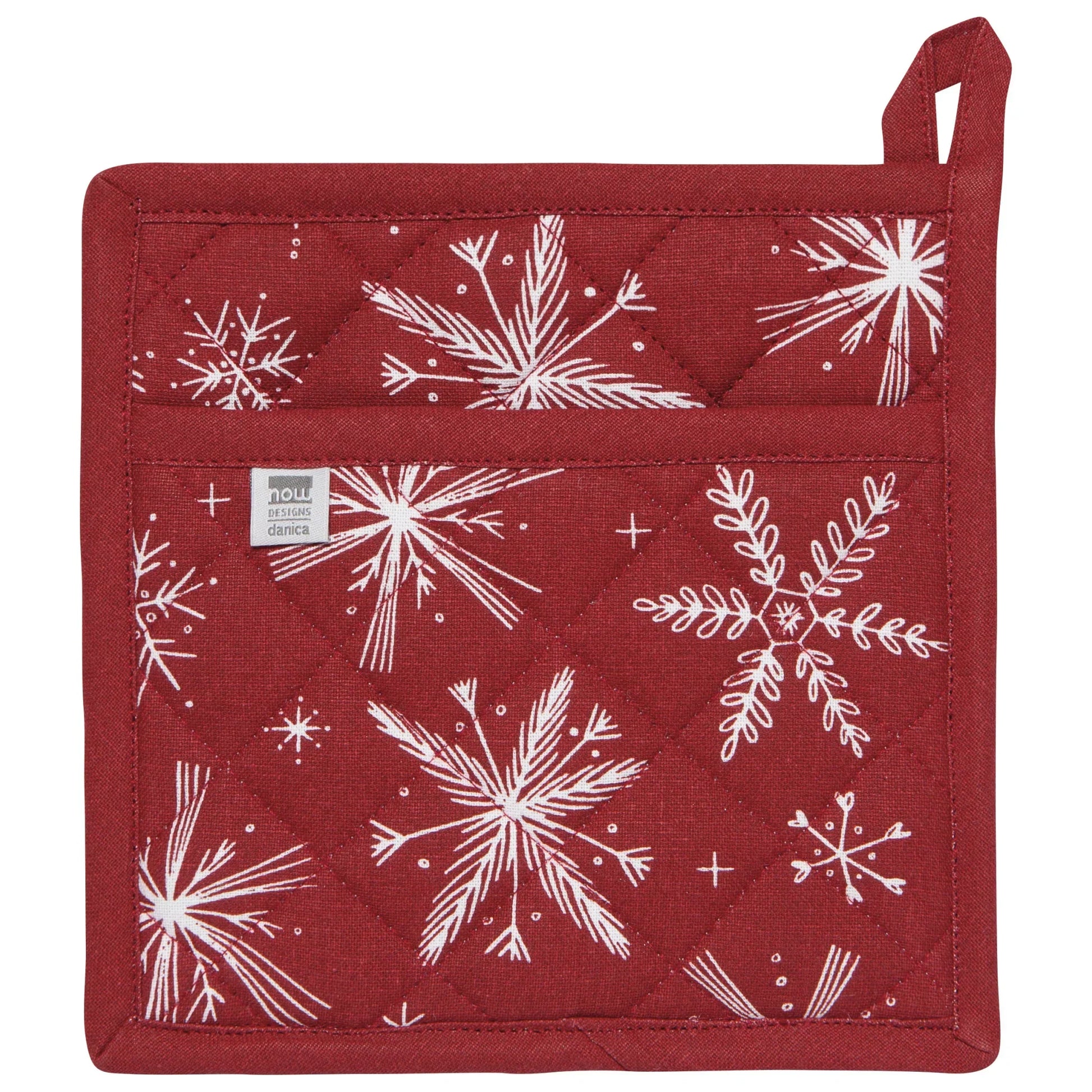 Snowflakes Classic Christmas Potholder - Marcel’s Culinary Experience