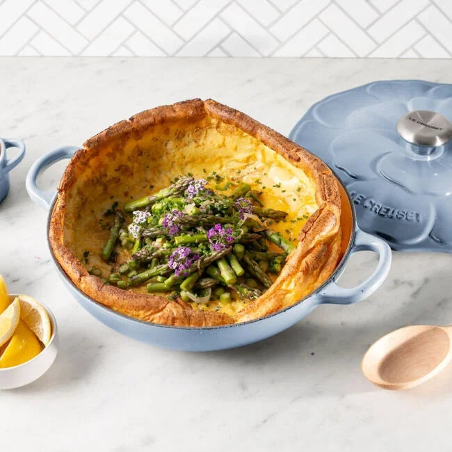 Le Creuset Signature Petal Braiser - Coastal Blue