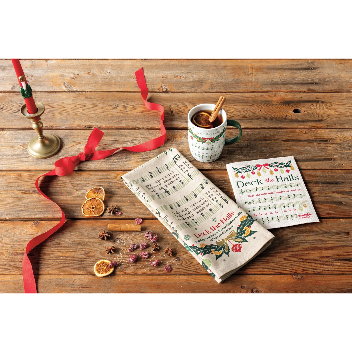 Christmas Carol Dishtowel