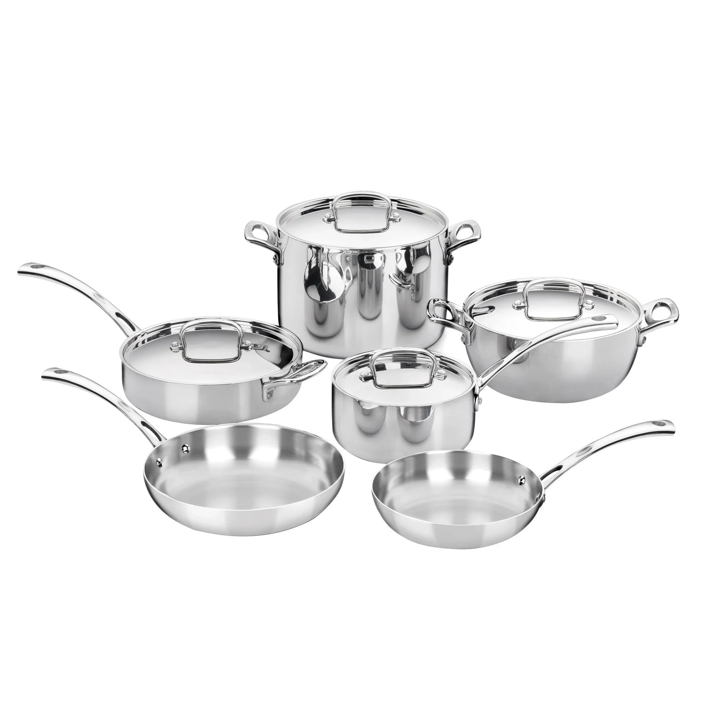 Cuisinart French Classic Tri-Ply Stainless Cookware 10 Piece Set