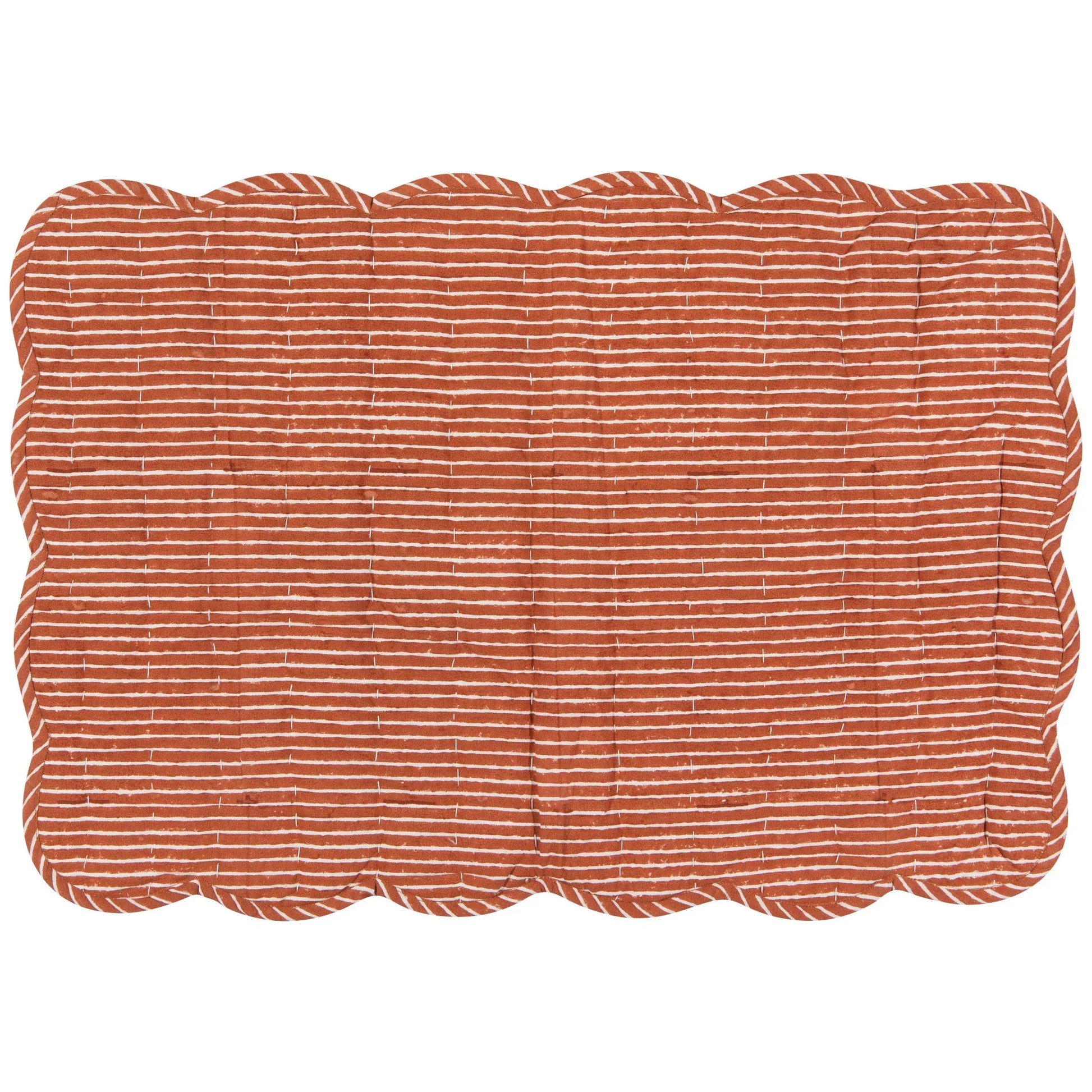 Dahlia Block Print Kantha Placemat - Marcel’s Culinary Experience