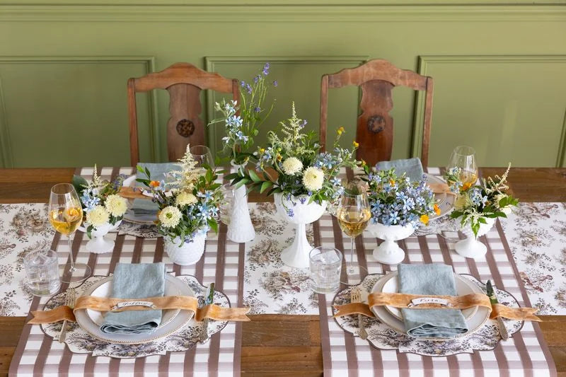 Hester & Cook Harvest Toile Paper Table Runner