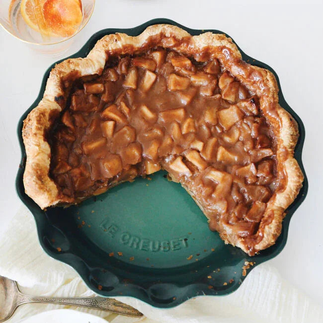 Le Creuset Heritage Fluted Pie Dish 9" - Artichaut - Marcel’s Culinary Experience
