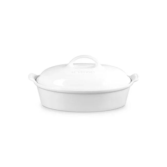 Le Creuset Heritage Oval Casserole 4 qt - White - Marcel’s Culinary Experience