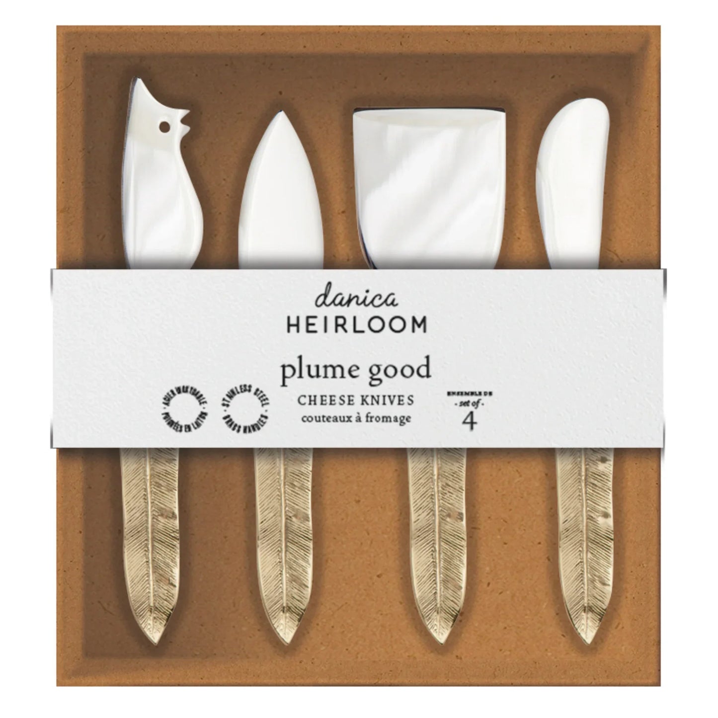 Plume Cheese Knives Set of 4 - Marcel’s Culinary Experience