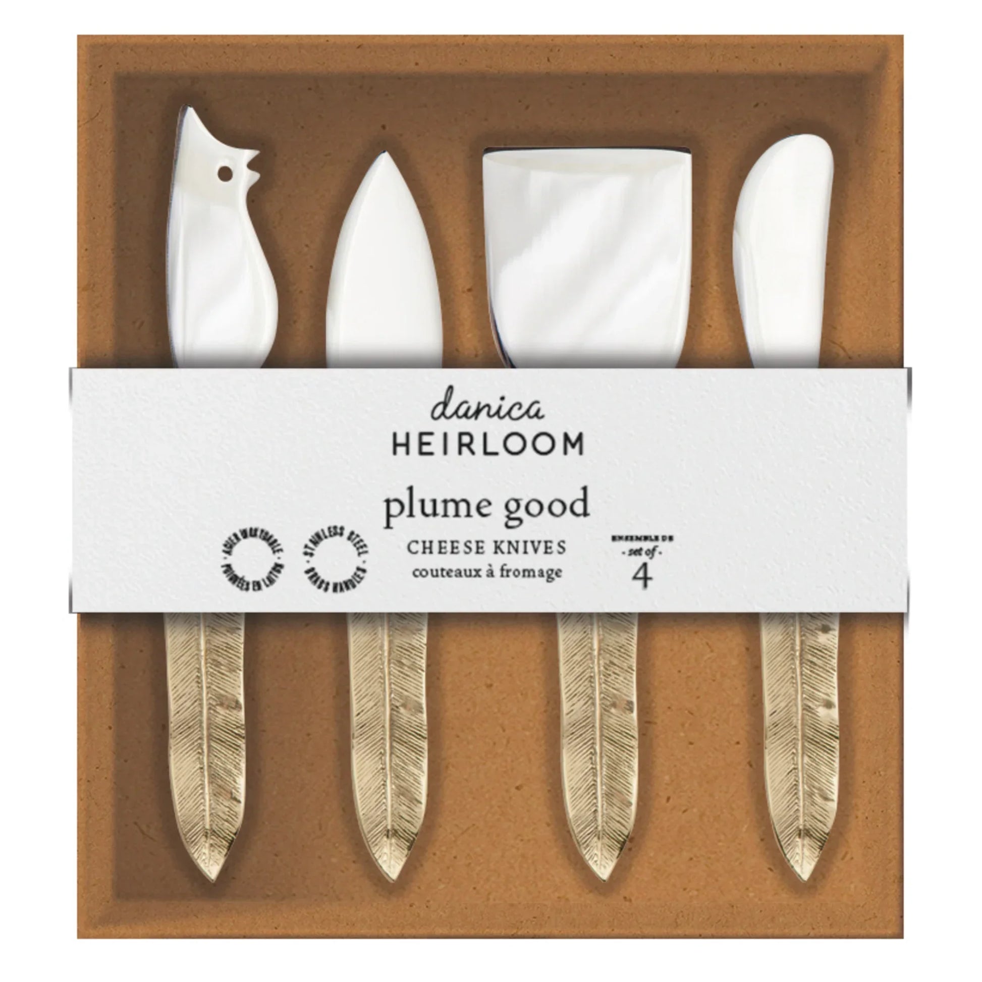 Plume Cheese Knives Set of 4 - Marcel’s Culinary Experience