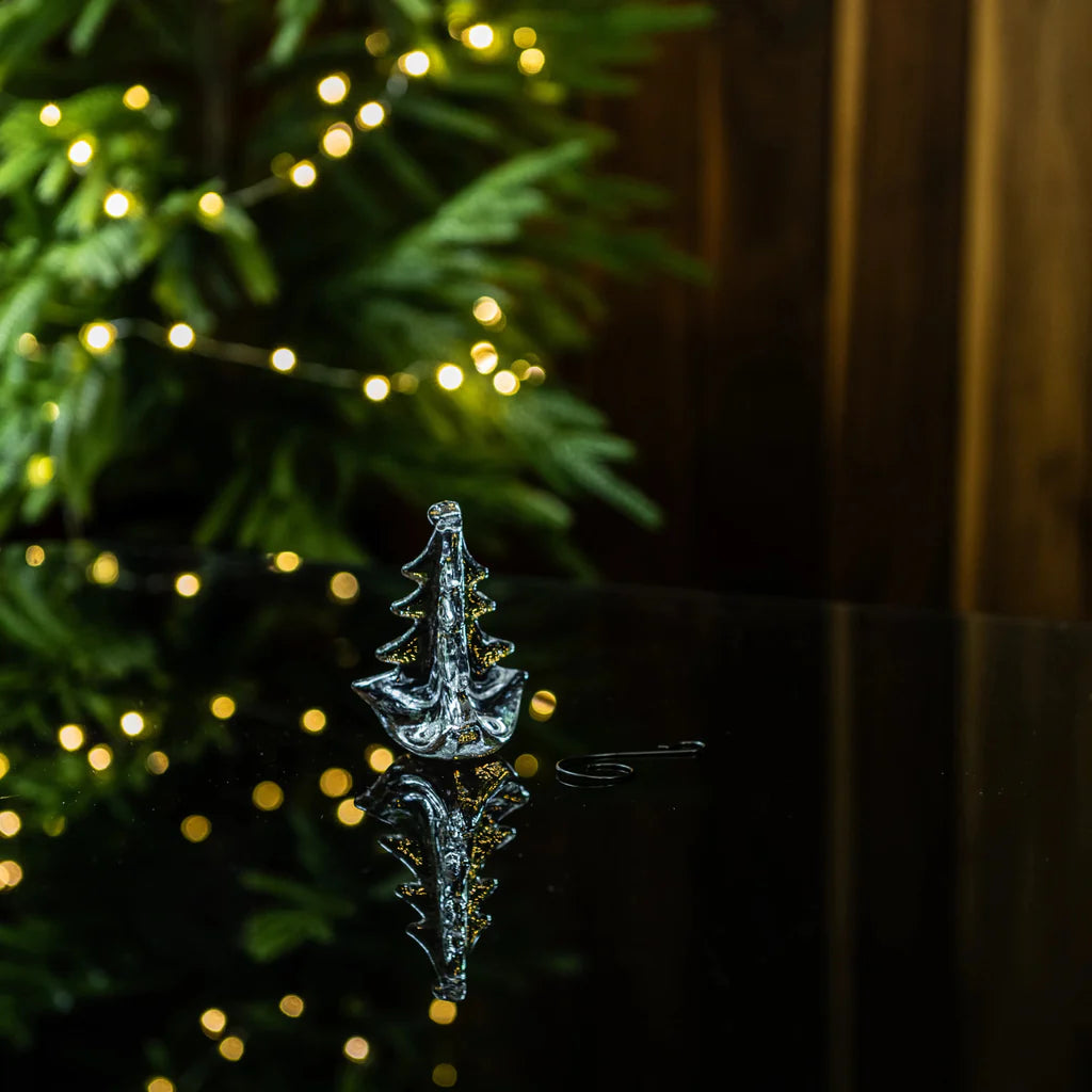 Simon Pearce Vermont Evergreen Ornament