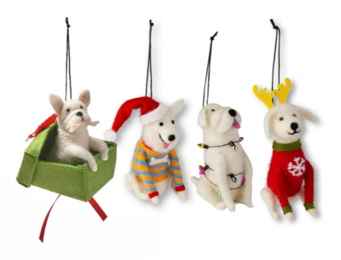 Holiday Dog Ornament, assorted - Marcel’s Culinary Experience