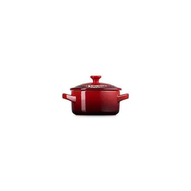 Le Creuset Holly Collection Gold Applique Mini Round Cocotte
