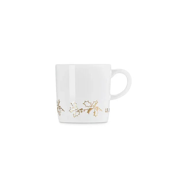Le Creuset Holly Collection Gold Applique London Mug - Marcel’s Culinary Experience