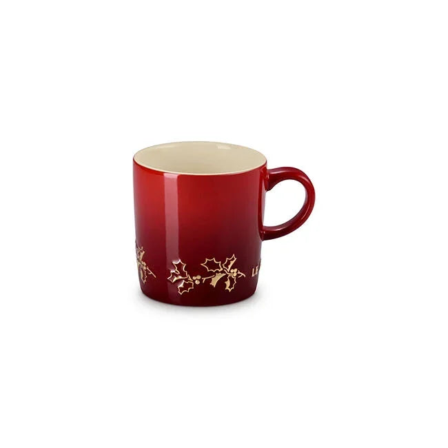 Le Creuset Holly Collection Gold Applique London Mug - Marcel’s Culinary Experience