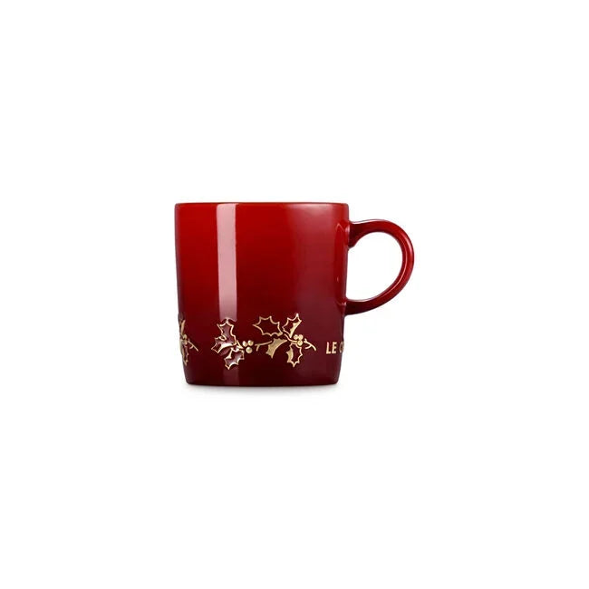 Le Creuset Holly Collection Gold Applique London Mug - Marcel’s Culinary Experience